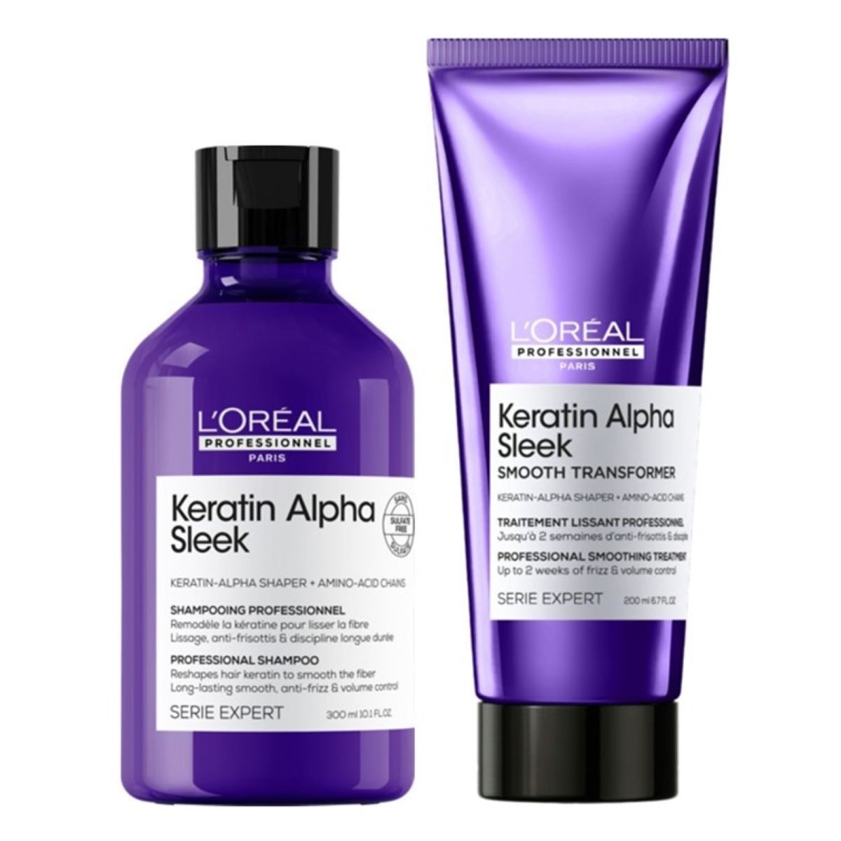 L'Oreal Professionnel Keratin Alpha Sleek Bundle 500 ml