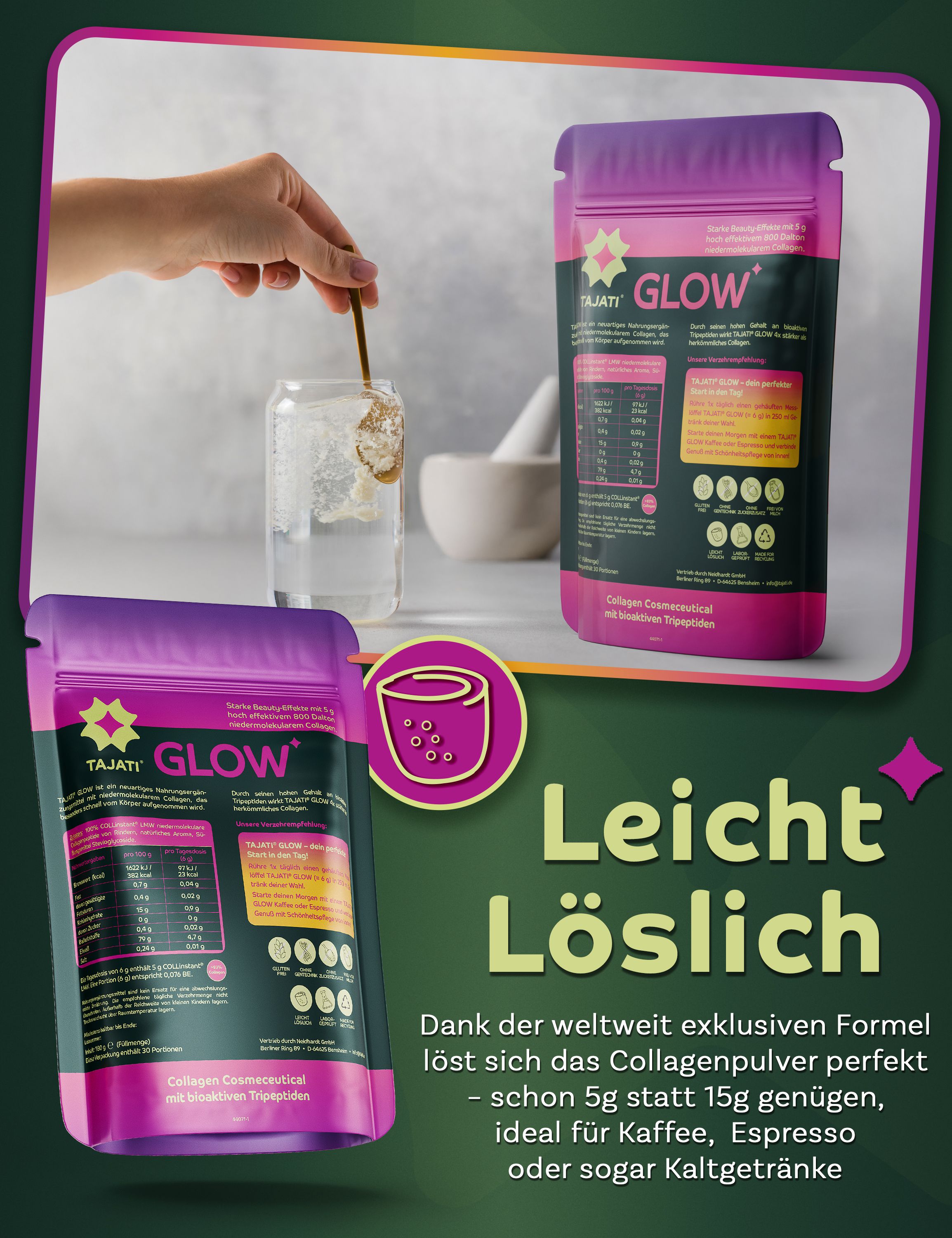 TAJATI® Glow Kollagen – COLLinstant® Bovine LMW