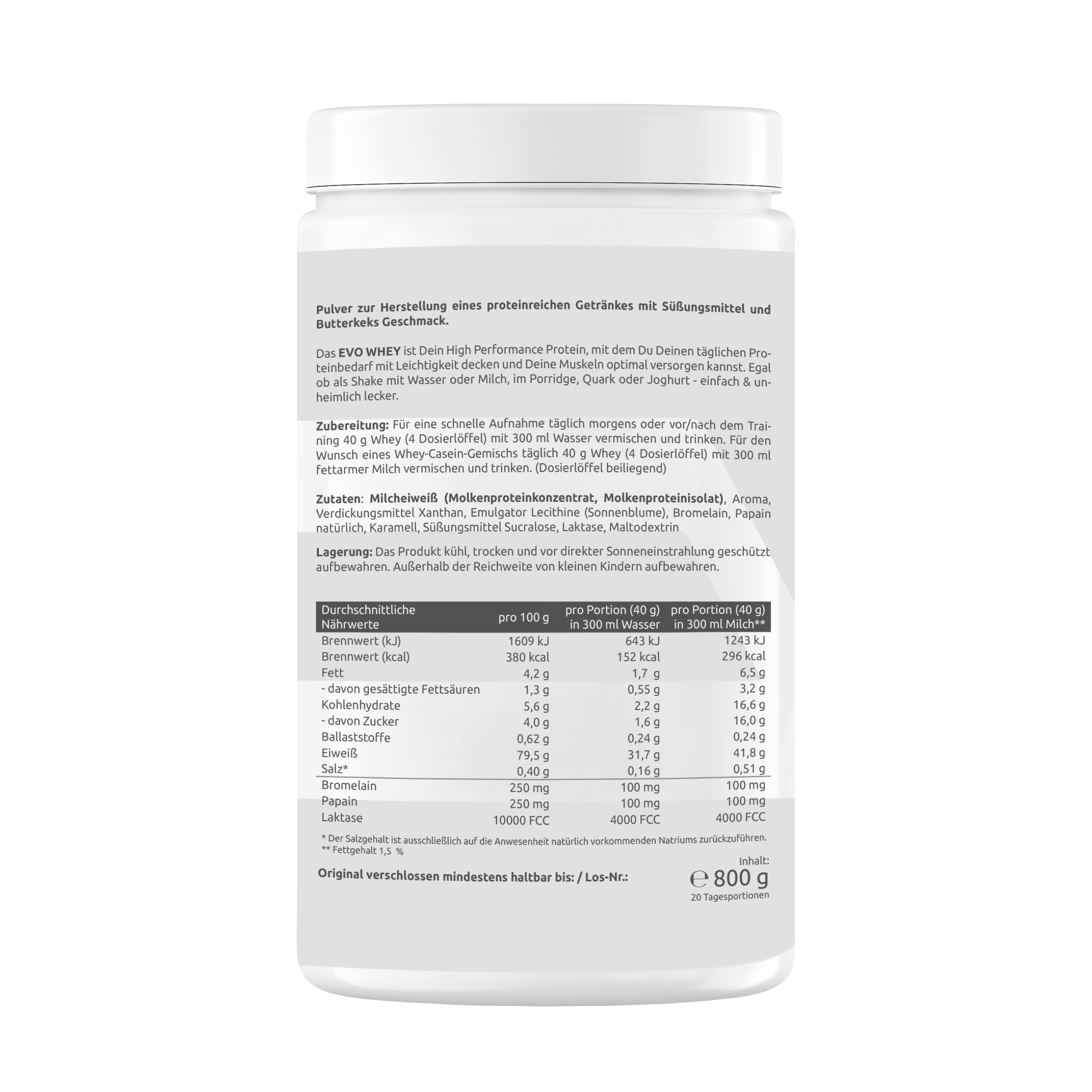 EVO Whey Protein Matrix Butterkeks