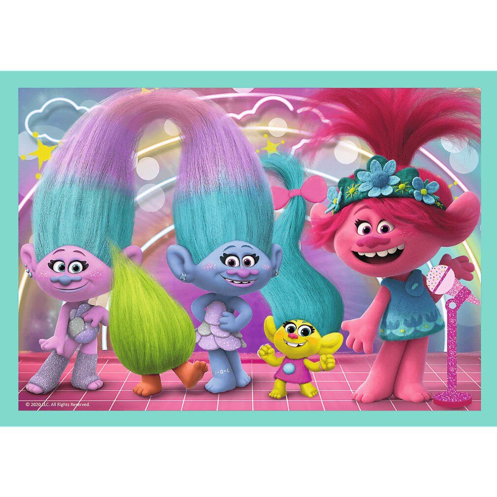 trefl Puzzle Trolls 2: Weltreise 4in1 (35,48,54,70 Teile)