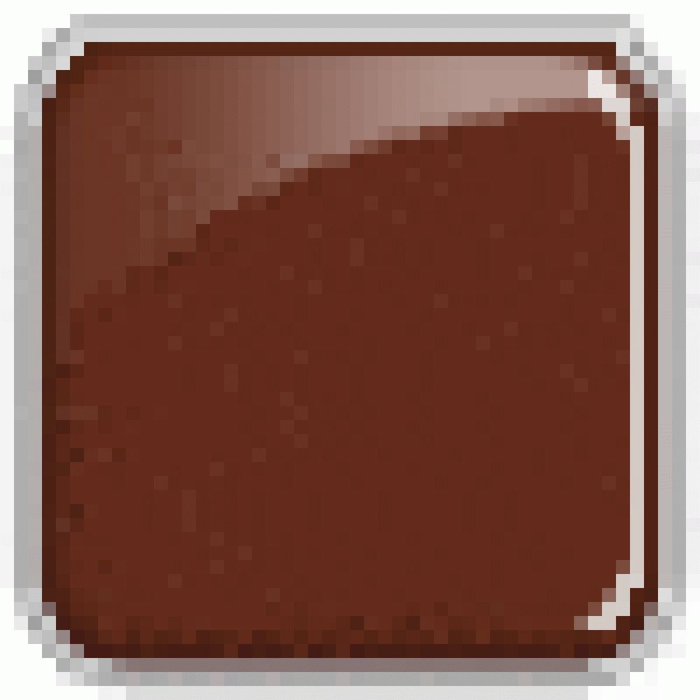 Quadratische, braune Lidschatten-Textur mit glänzender Oberfläche.