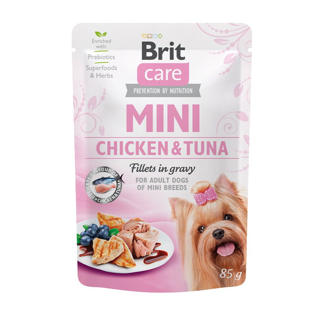 Brit Care Dog Mini - Chicken & Tuna Fillets in Gravy
