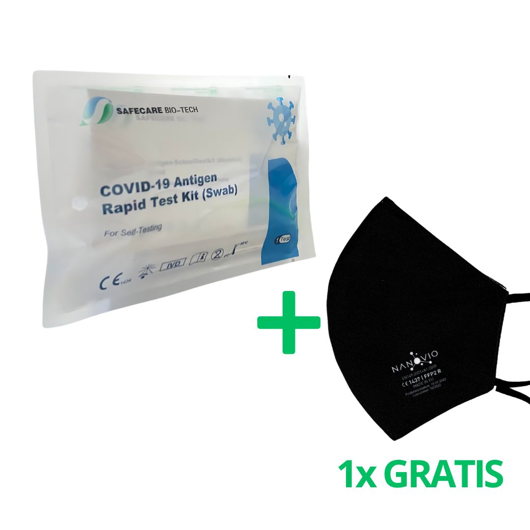 Safecare Covid-19 - Corona Laien Schnellest + Gratis Nanovio Ffp2 10 St Test