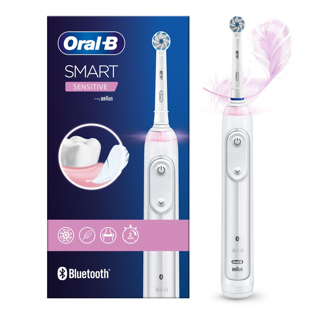 Oral-B - Elektrische Zahnbürste "Smart Sensitive" in Weiß