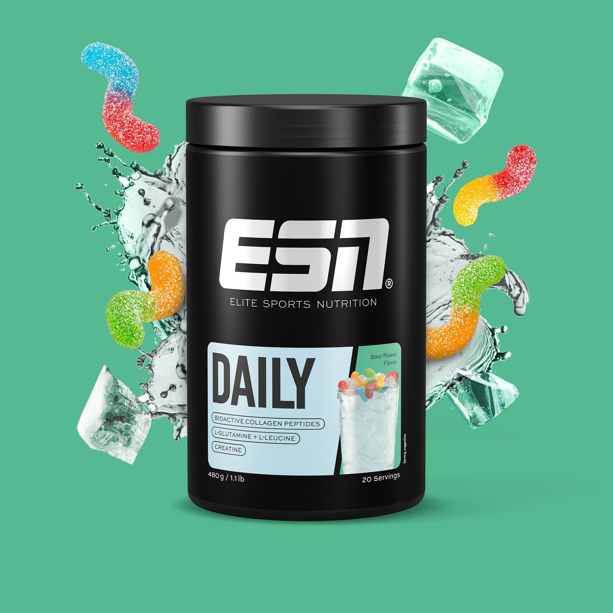 ESN Daily Kollagen, Glutamin, Kreatin Pulver