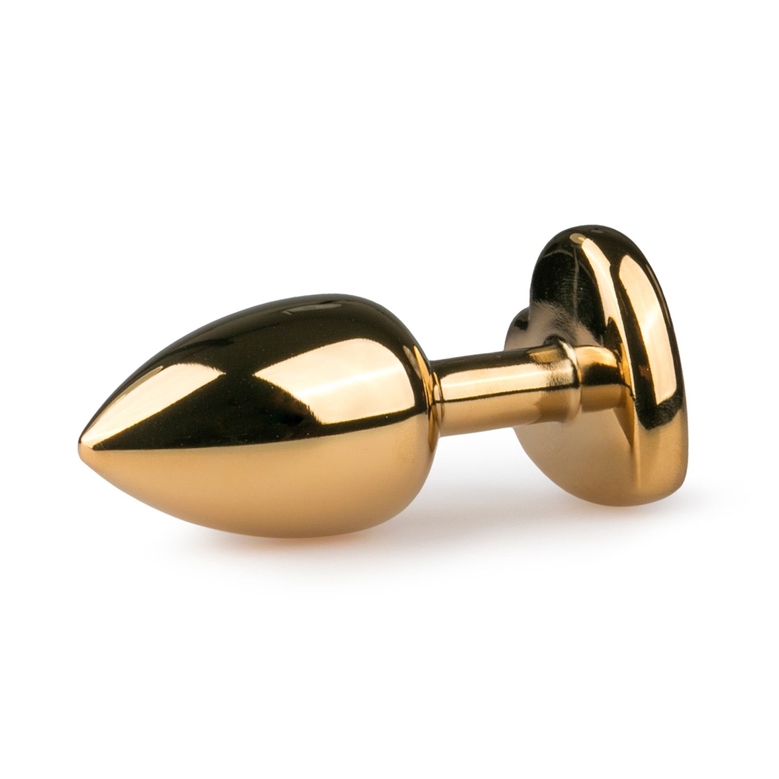 Easytoys - Analplug aus Metall Gold mit Herz Zierstein - klein