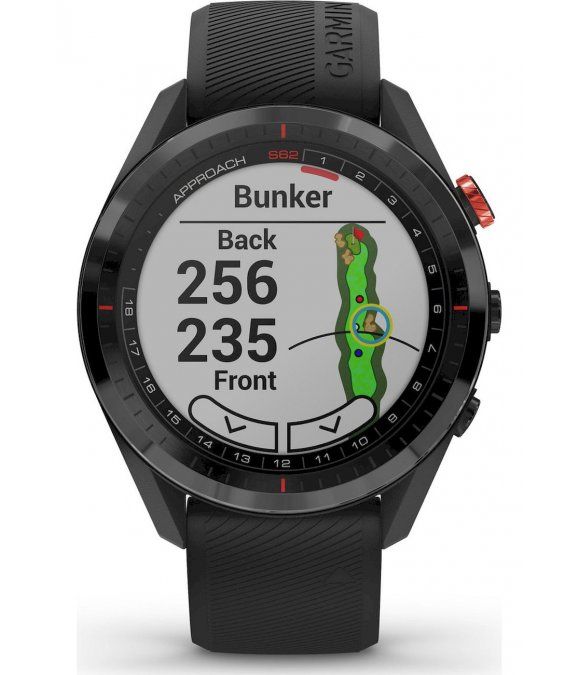 Pulsuhr / Tracker Garmin SmartWatch Unisex Golf-Uhr Approach S62 Schwarz-Schwarz 010-02200-00