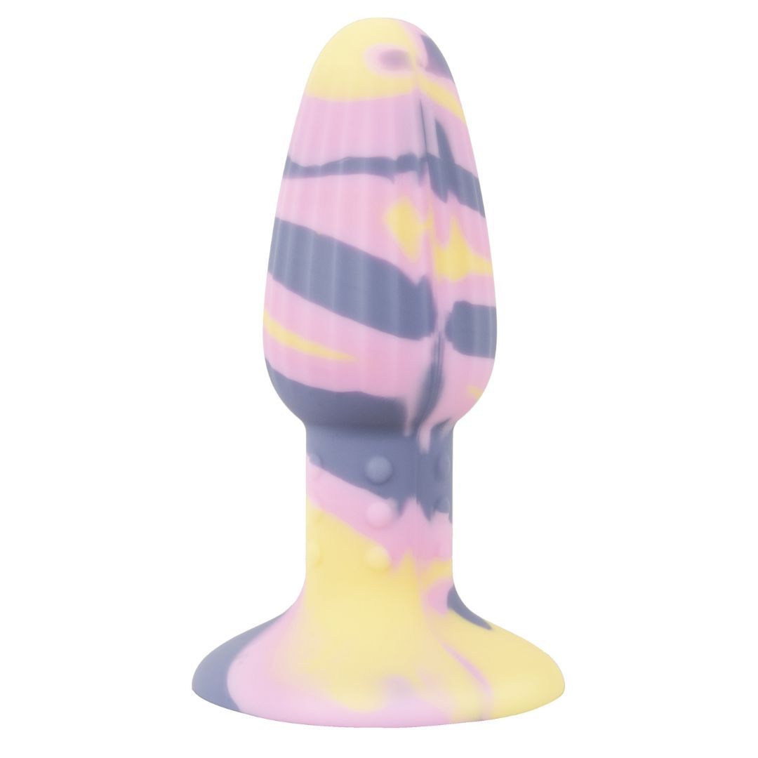 Bunter Analplug mit Saugfuß "Triple Colour Butt Plug", You2Toys