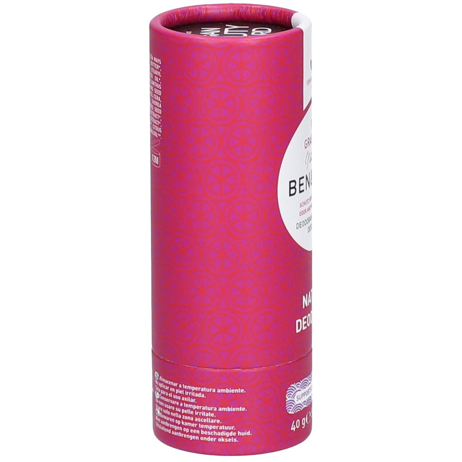 Ben & Anna Natural Deodorant Papertube Pink Grapefruit 40 g Stifte