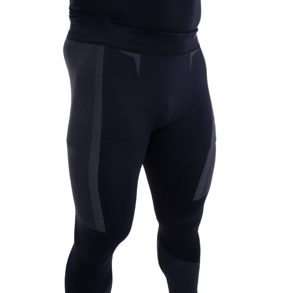 GymBeam Leggings Herren slim nahtlos Schwarz/Grau
