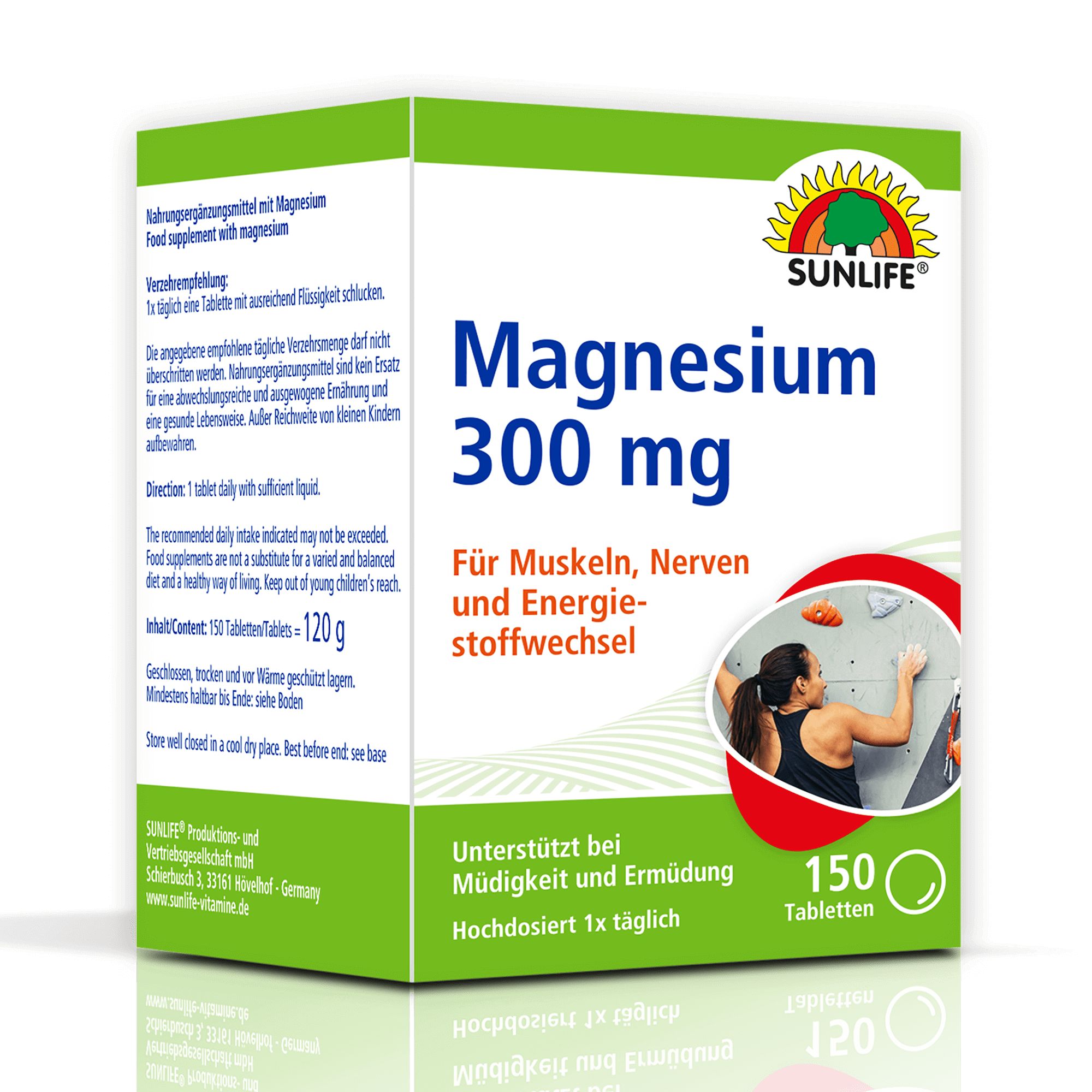 SUNLIFE® Magnesium 300 mg Tabletten