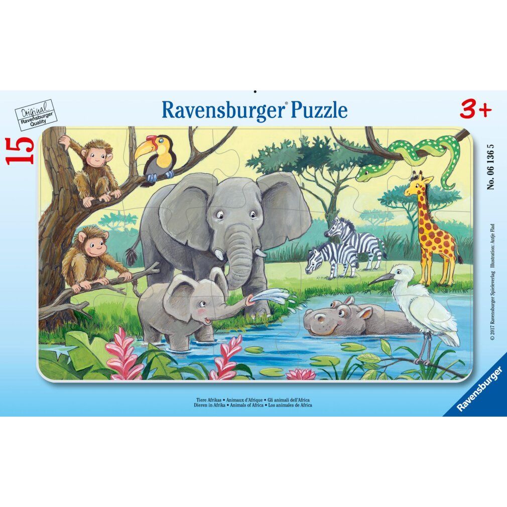 ravensburger Afrikanische Tiere Puzzle 15 Teile