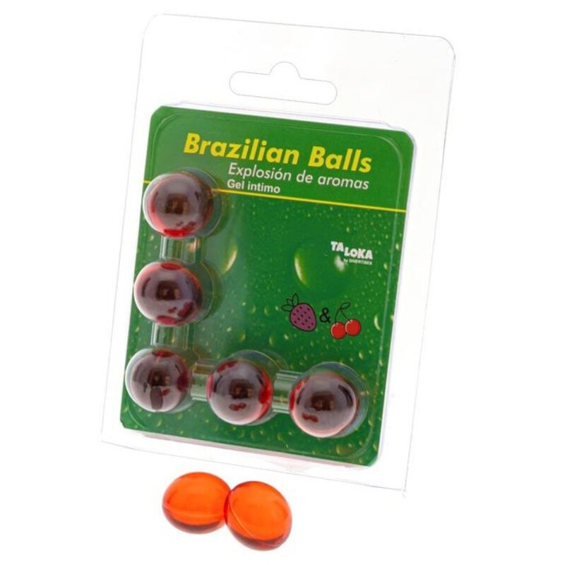 Taloka - Brasilianische Kugeln Erdbeere&Kirsch 5 St