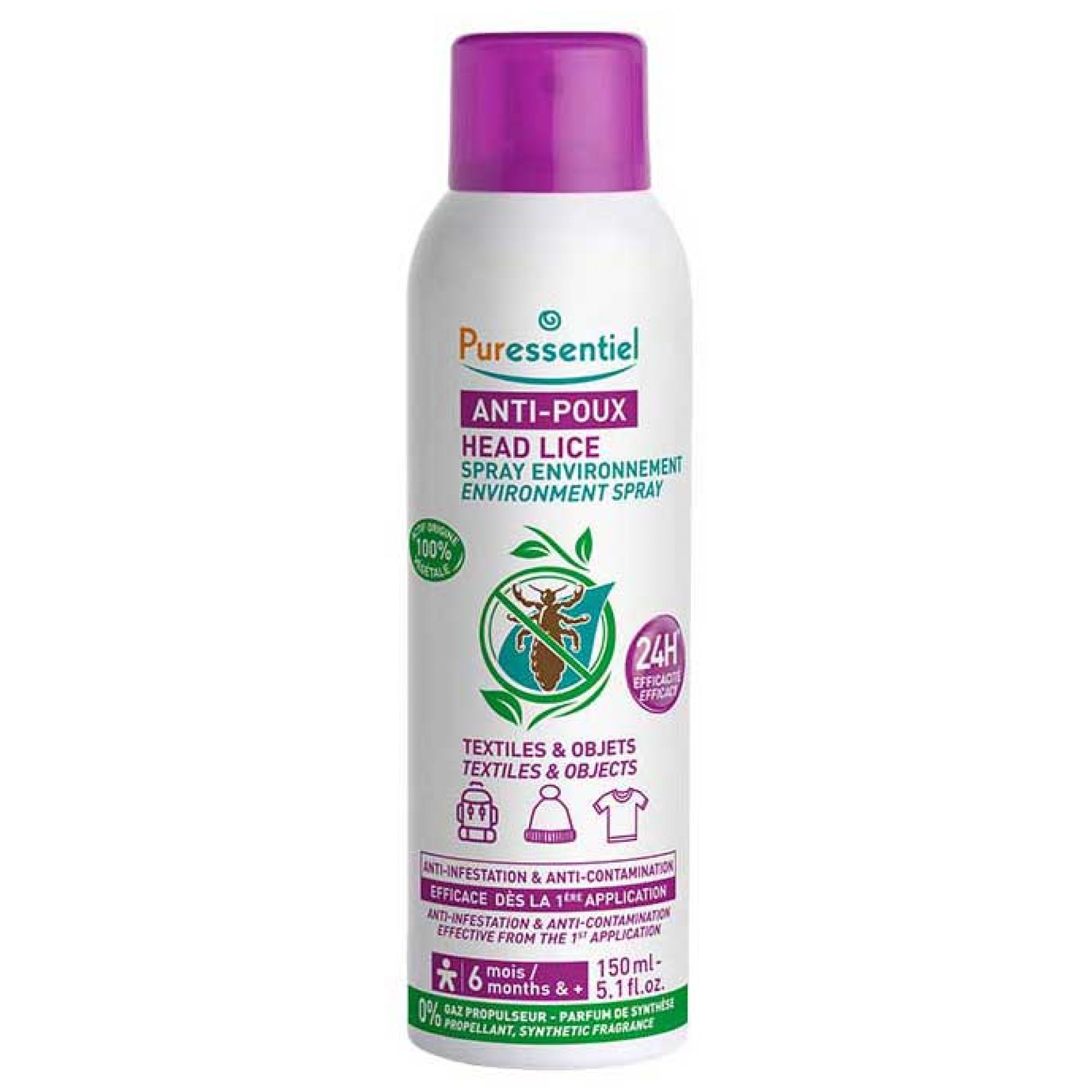 Puressentiel Anti-Läuse Umwelt-Spray 24H 1 17,7x5x5 cm