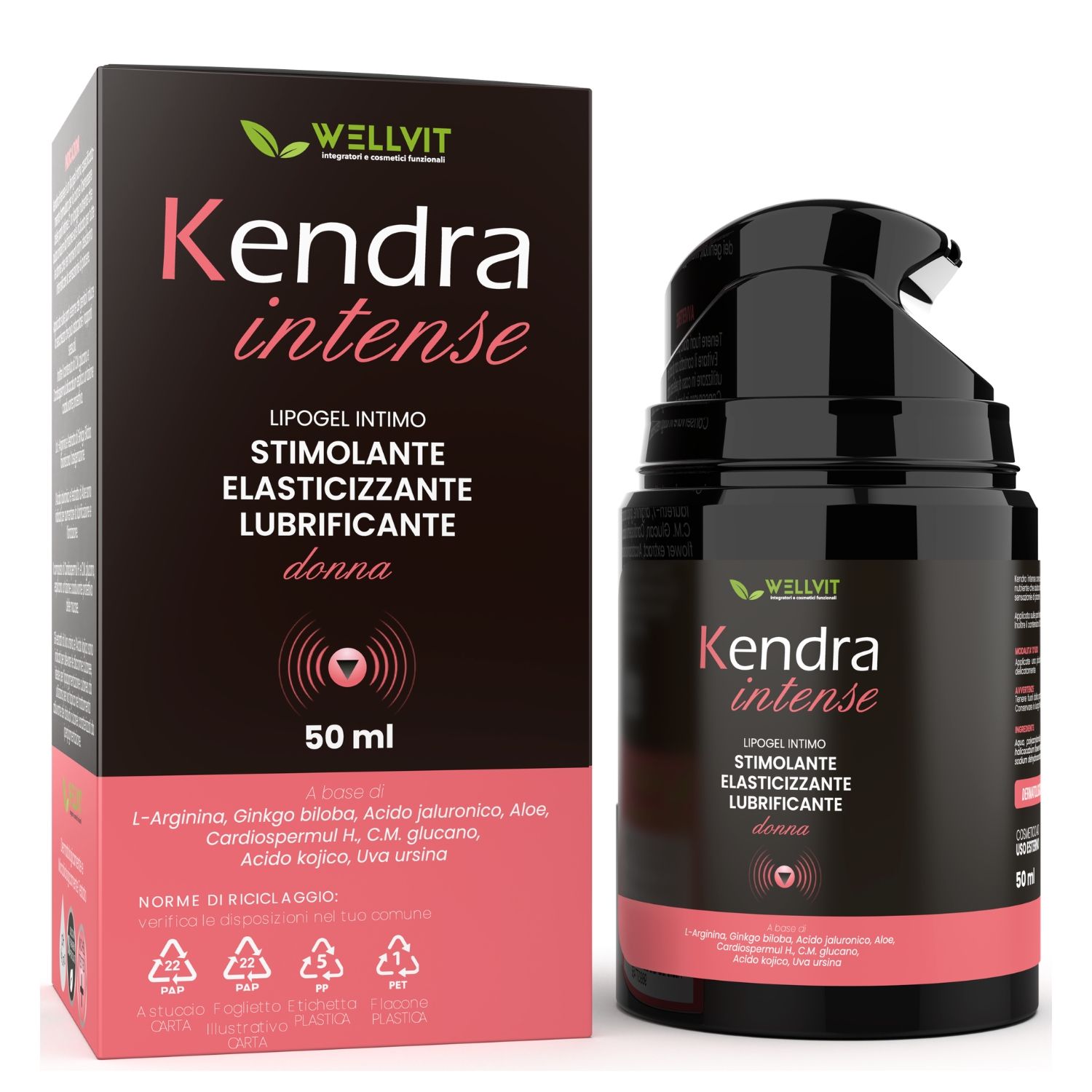 Wellvit | Kendra Intense, Lipogel Stimolante Femminile