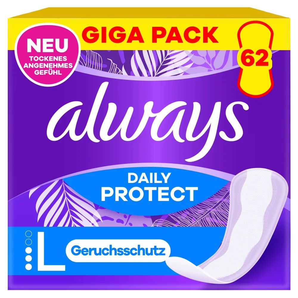 always Slipeinlage Daily Protect Long mit leichtem Duft Gigapack