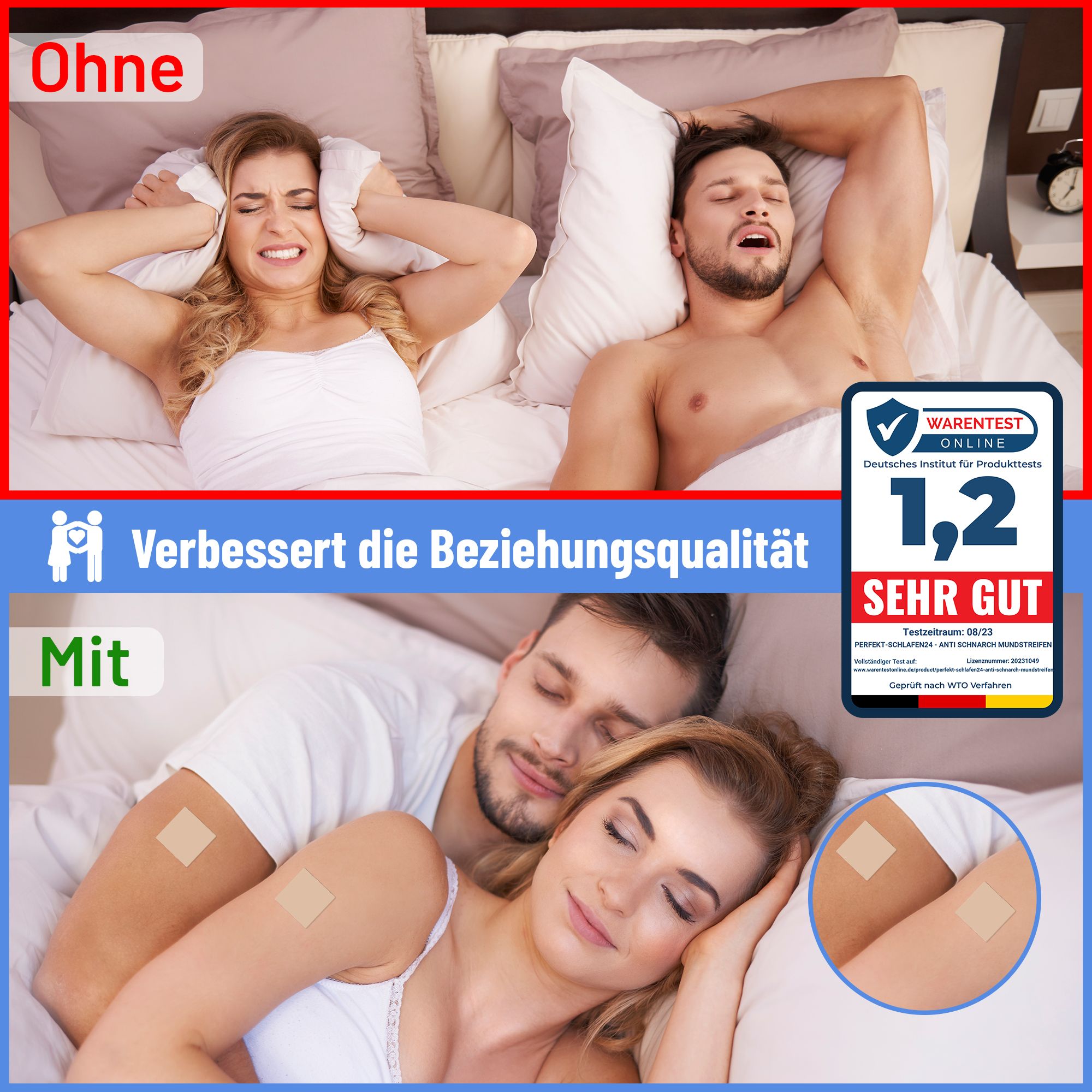 Perfekt-Schlafen24 -  Tiefschlafpflaster mit Melatonin