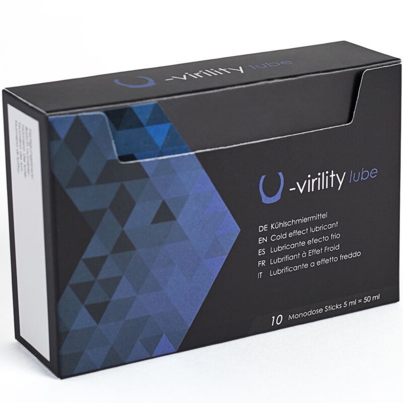 Verpackung mit 10 einzelnen Kühl-Gleitmittel-Sticks.