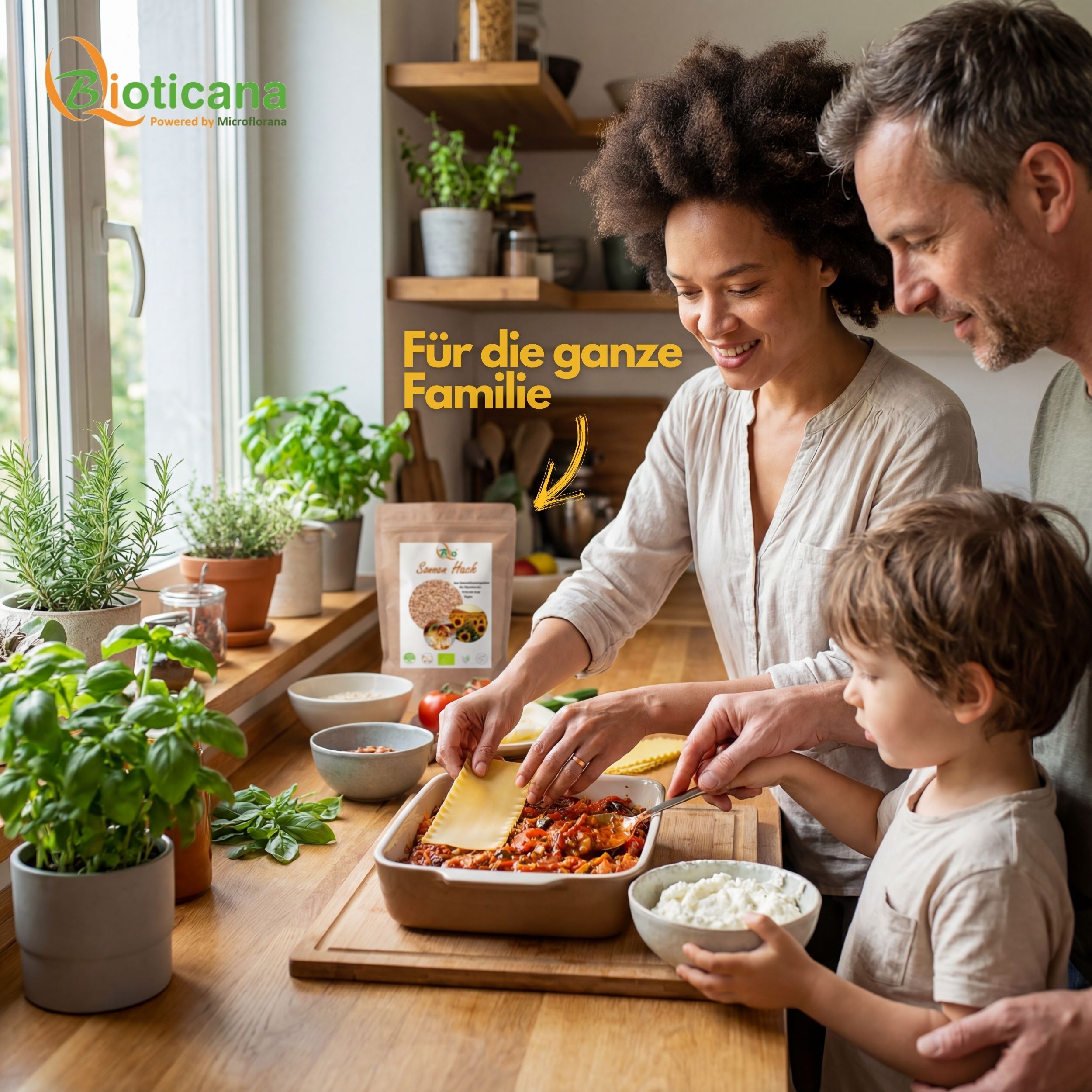 Bio Fleischersatz - veganer Hackfleischersatz aus Sonnenblumen - Sonnen Hack - geprüfte Qualität