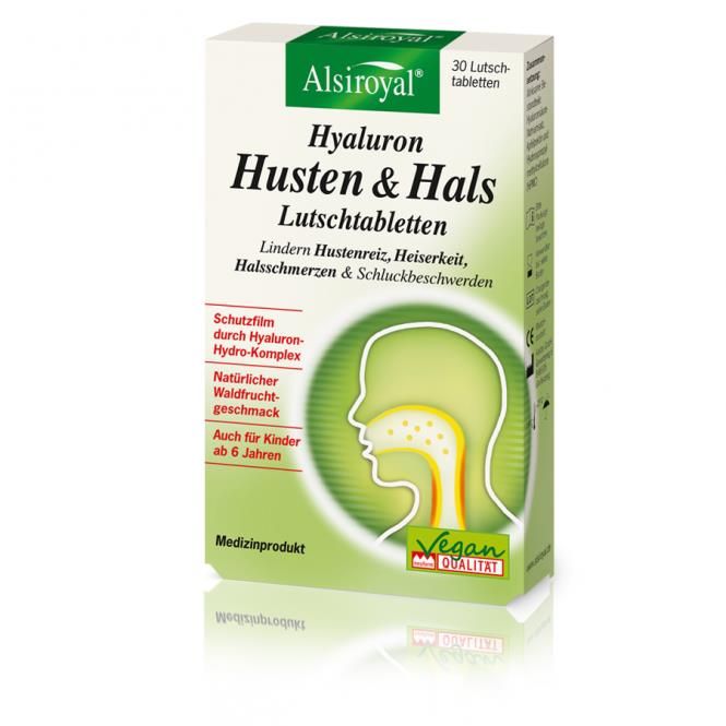 Alsiroyal Hyaluron Hustenreiz Lutschtabletten