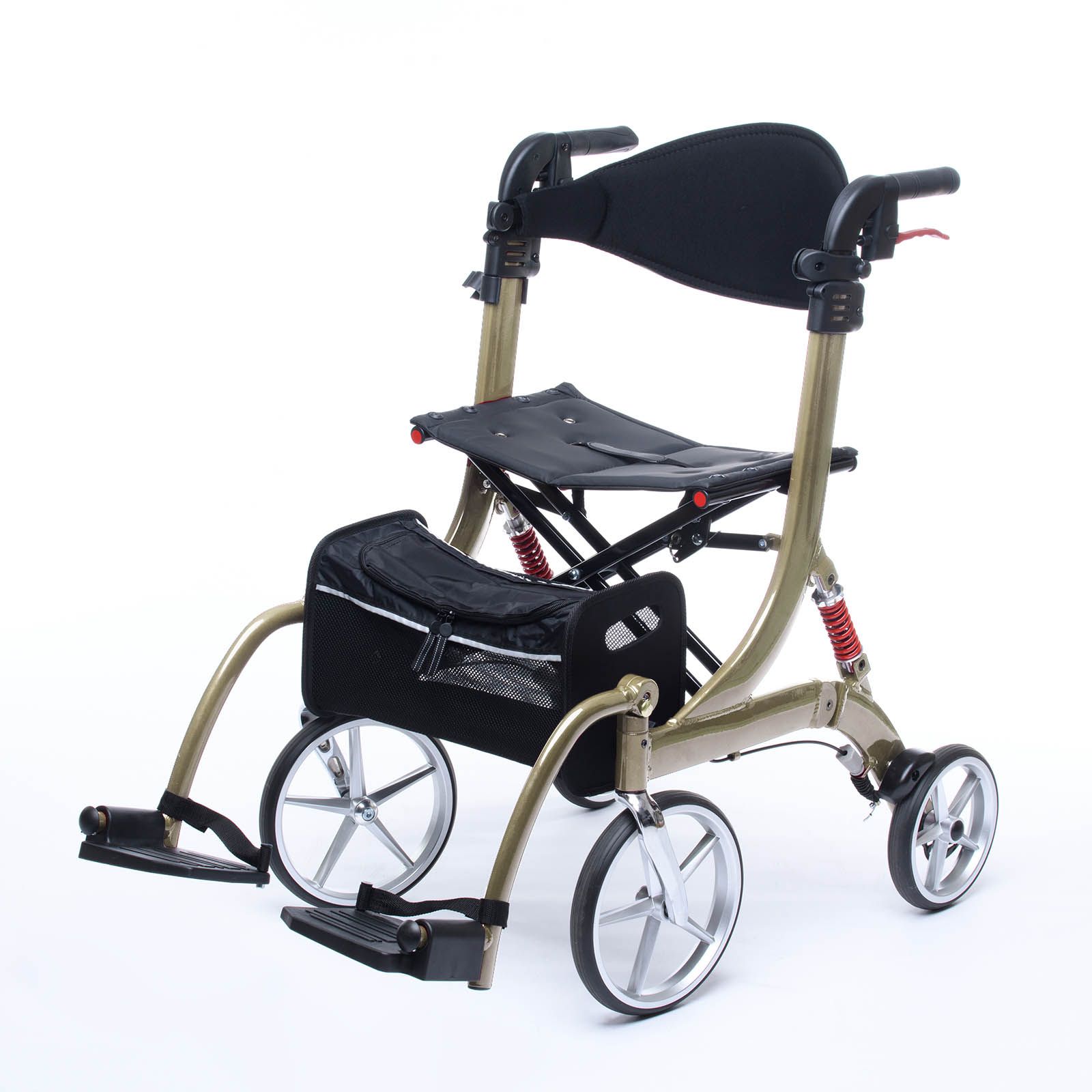 2 in 1 Rollator SPRING VARIO mit Rollstuhl Funktion | Bescomedical