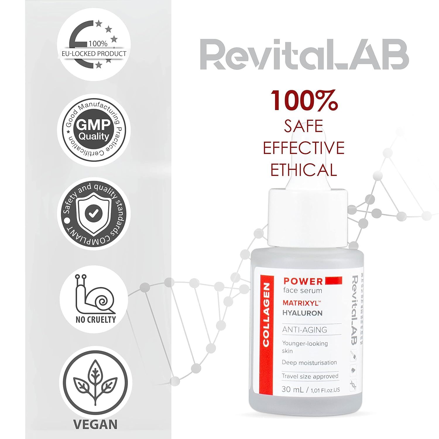 RevitaLAB Power Face Serum mit Kollagen und Matrixyl