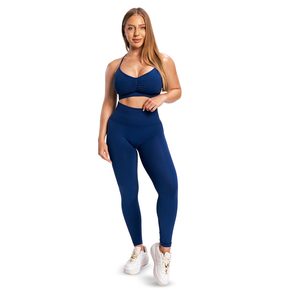 GymBeam Leggings Damen Seamless mit hoher Taille in Navy