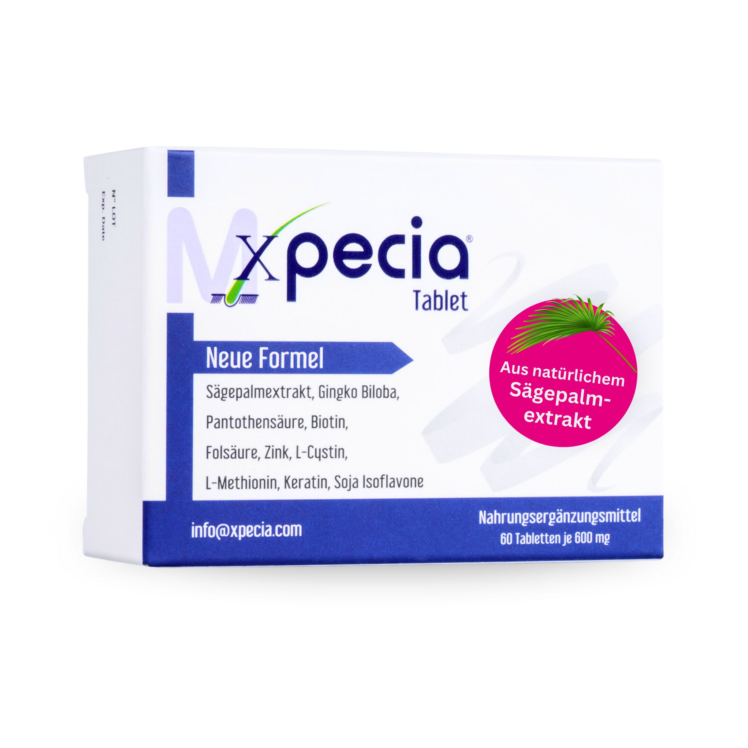 Xpecia Tabletten für Männer – Natürlicher DHT-Blocker gegen Haarausfall - 1 Stück