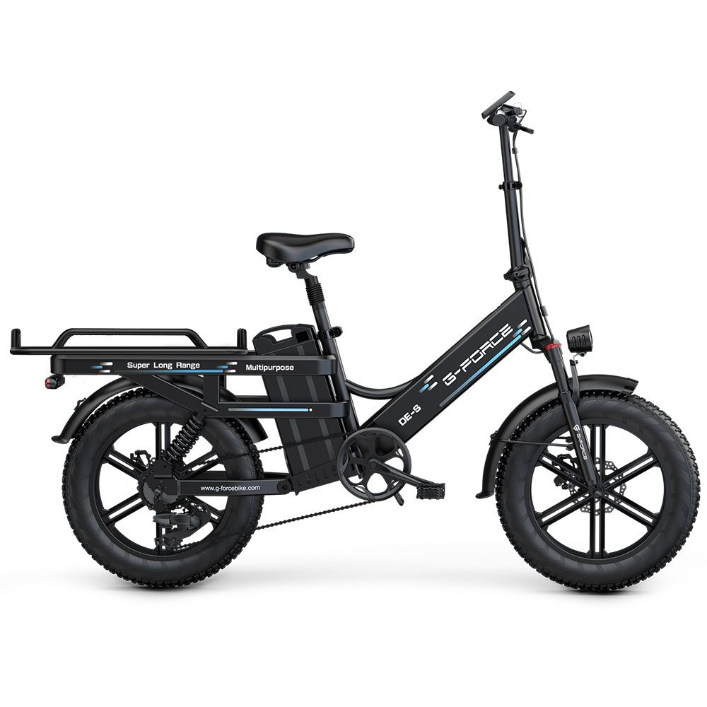 G-FORCE DE-S Elektrisches Lastenrad, 48V 45Ah Akku, Doppelfederung