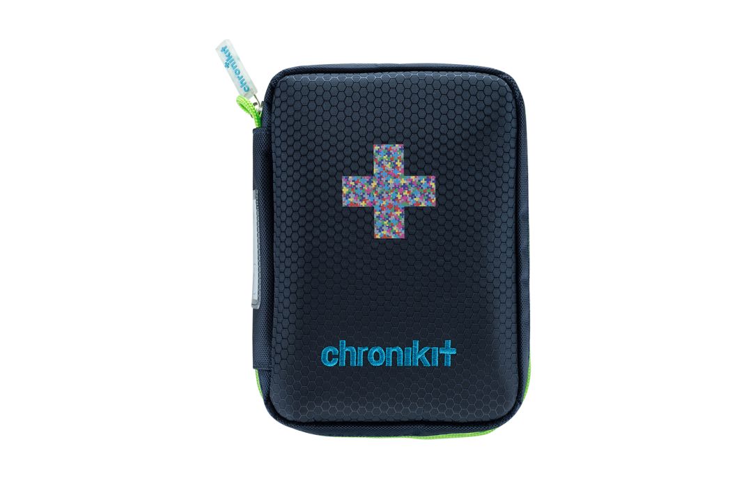 chronikit, NotfallSet "honey comb blue" für chronisch Erkrankte bei Asthma und Allergie