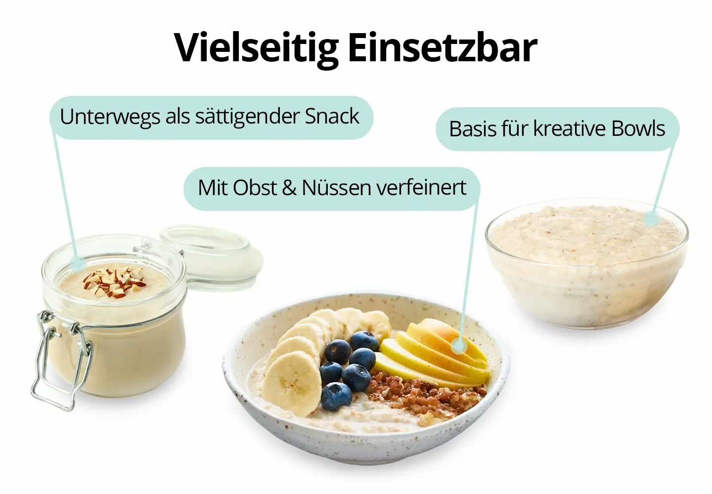 Salufast Mandel-Protein-Porridge - Natur
