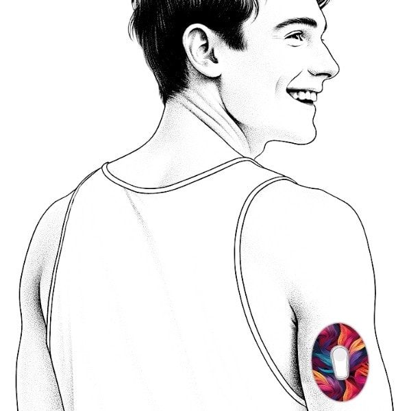 Diasticker® Dexcom G6 Fixiertapes "Feathers"