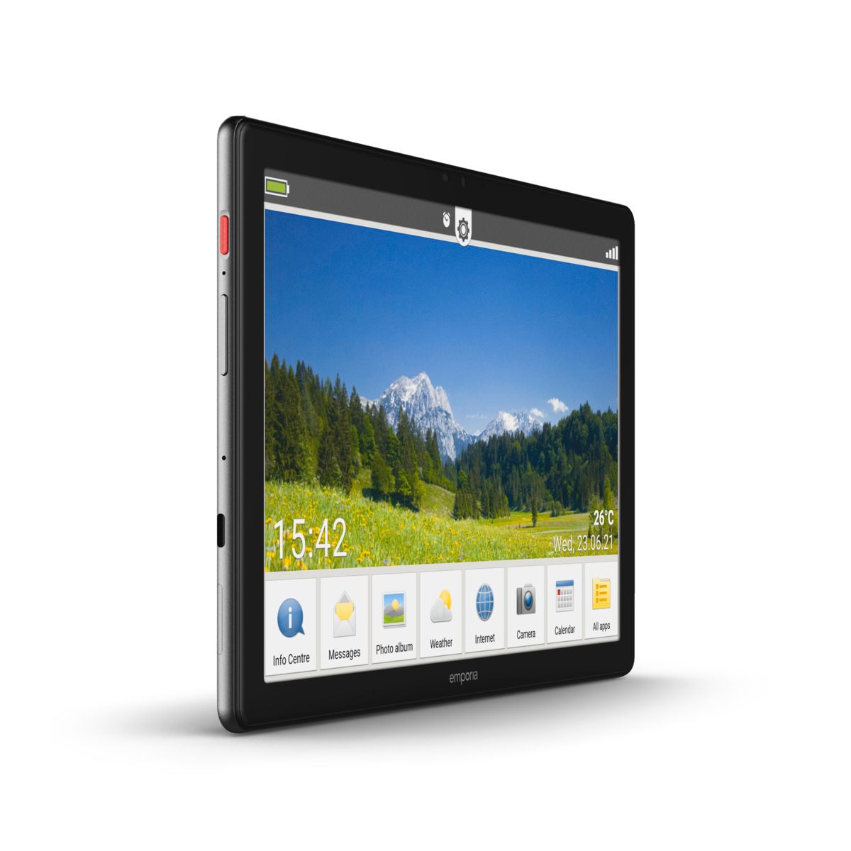 emporia TABLET schwarz 32 GB 10,1 Zoll 13 MP Senioren Tablet einfache Bedienung