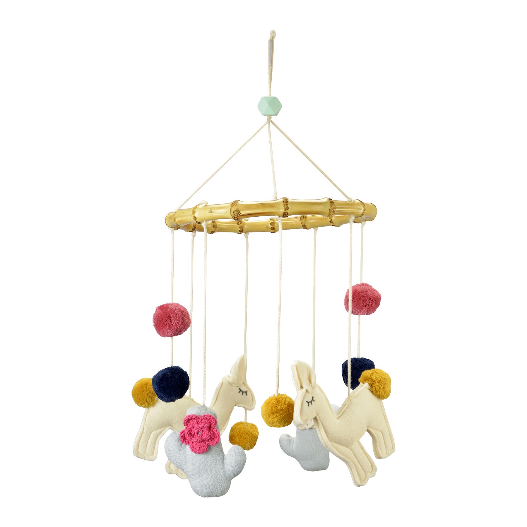 kikadu Lama Mobile mit Holz Ring