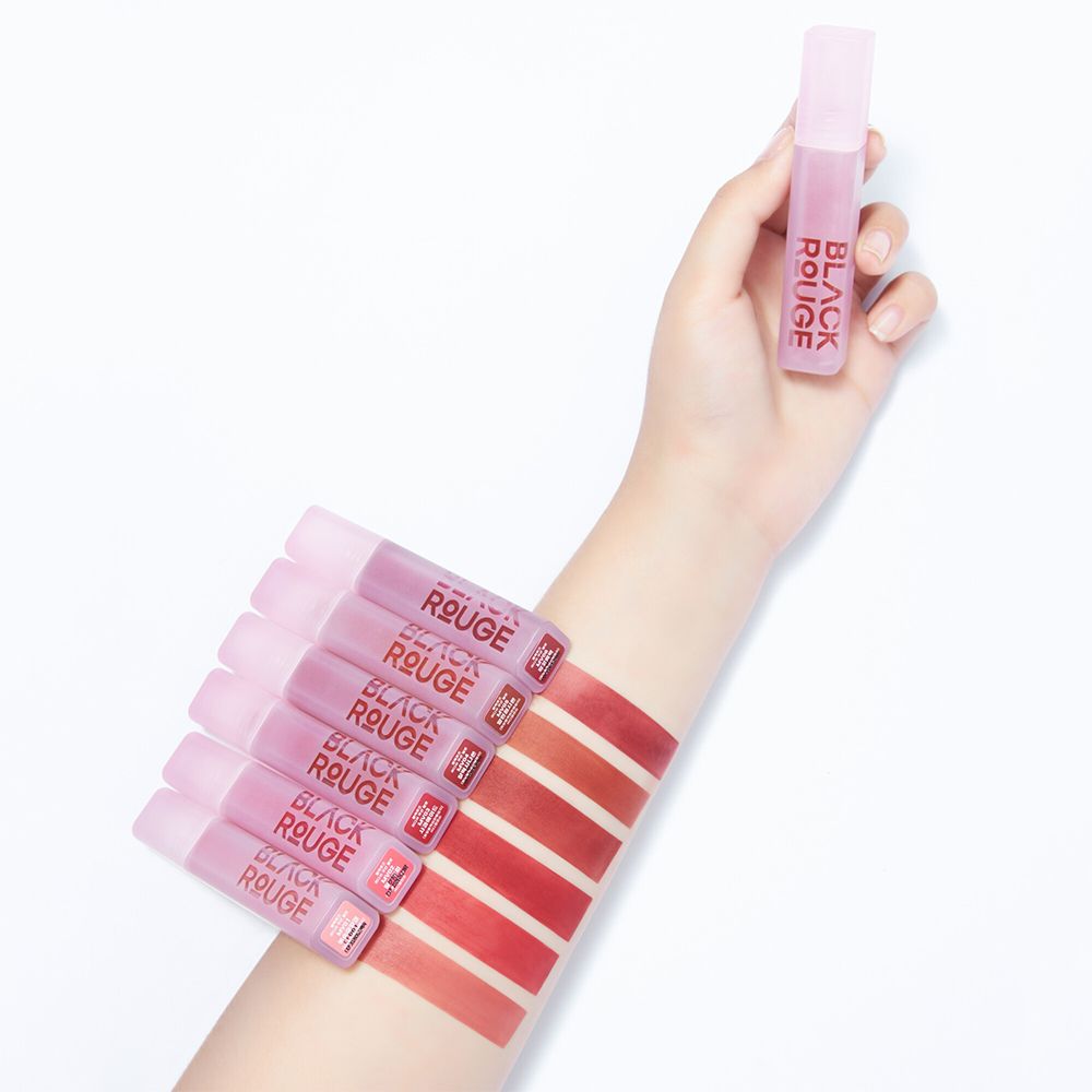 BLACK ROUGE Muddish Cushion Velvet Liquid Lipstick MV01 Peach pudding