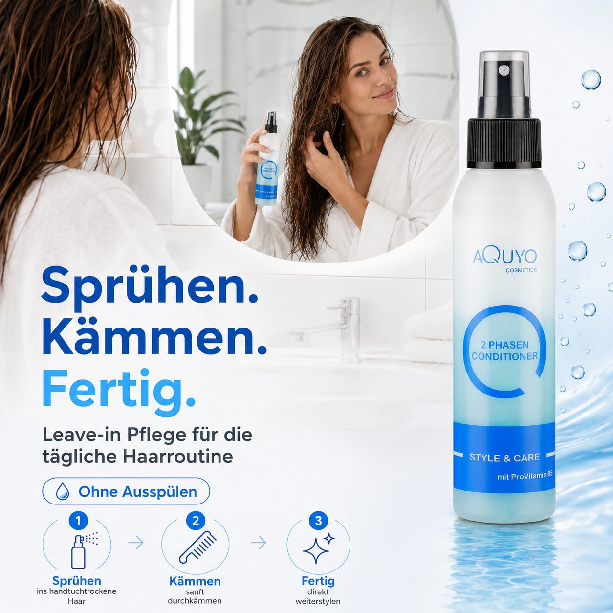 Style & Care 2 Phasen Spray Conditioner für trockenes und beanspruchtes Haar