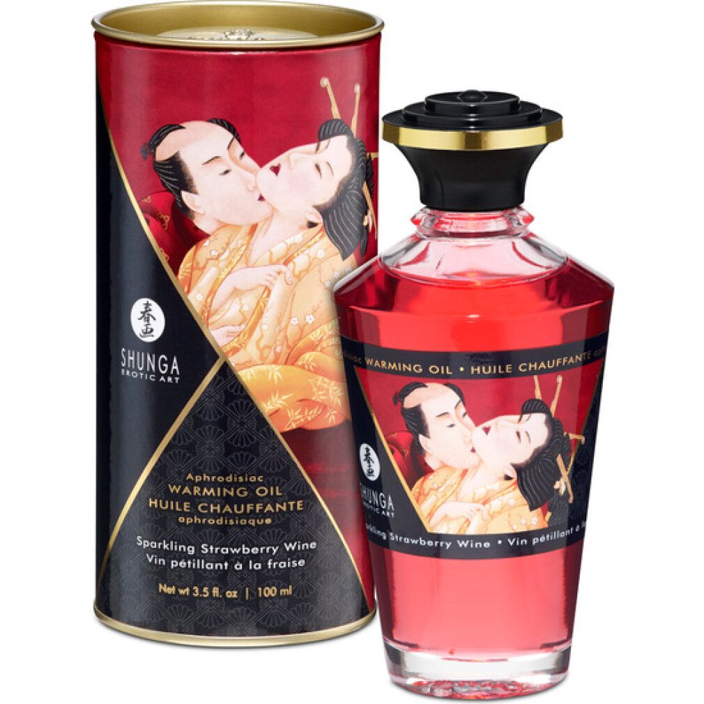 Shunga - Massageöl mit Aroma Erdbeere
