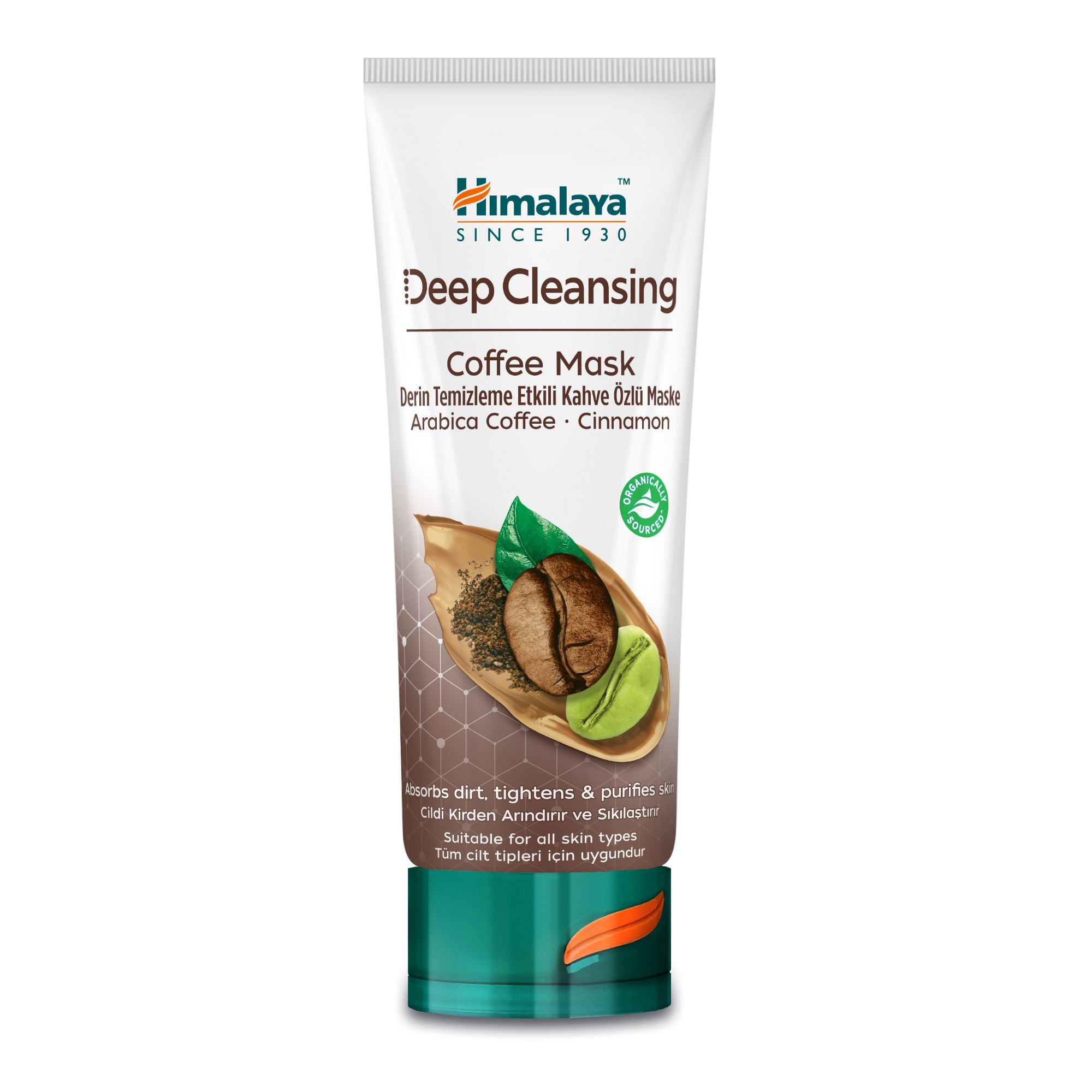 Himalaya Tiefreinigende Gesichtsmaske Natürliche Hautentgiftung & Porenreiniger Kaolin Kaffee 75 ml