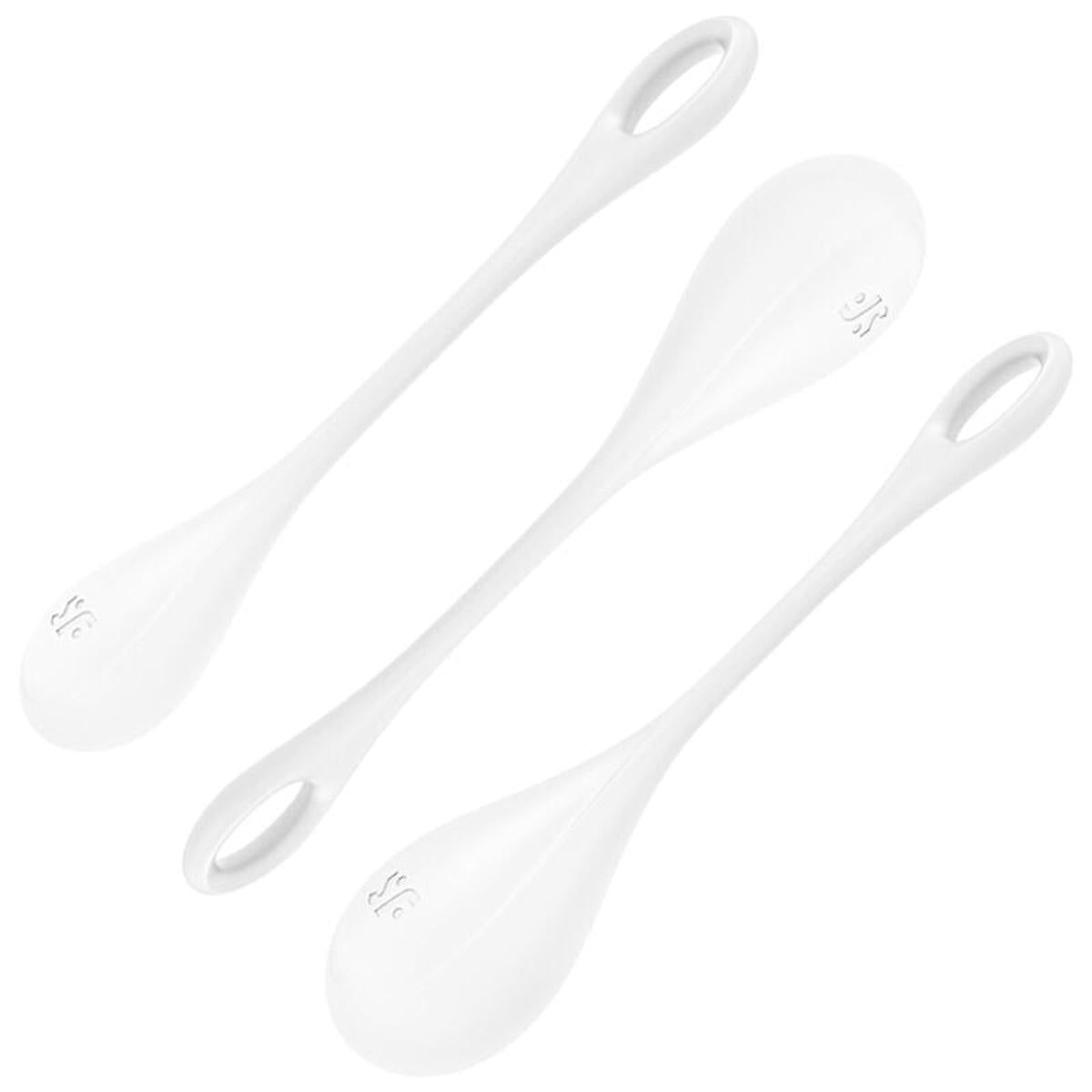 Liebeskugel-Set 'Yoni Power 1' aus Silikon | Training für starken Beckenboden Satisfyer 3 St Beckenbodentrainer