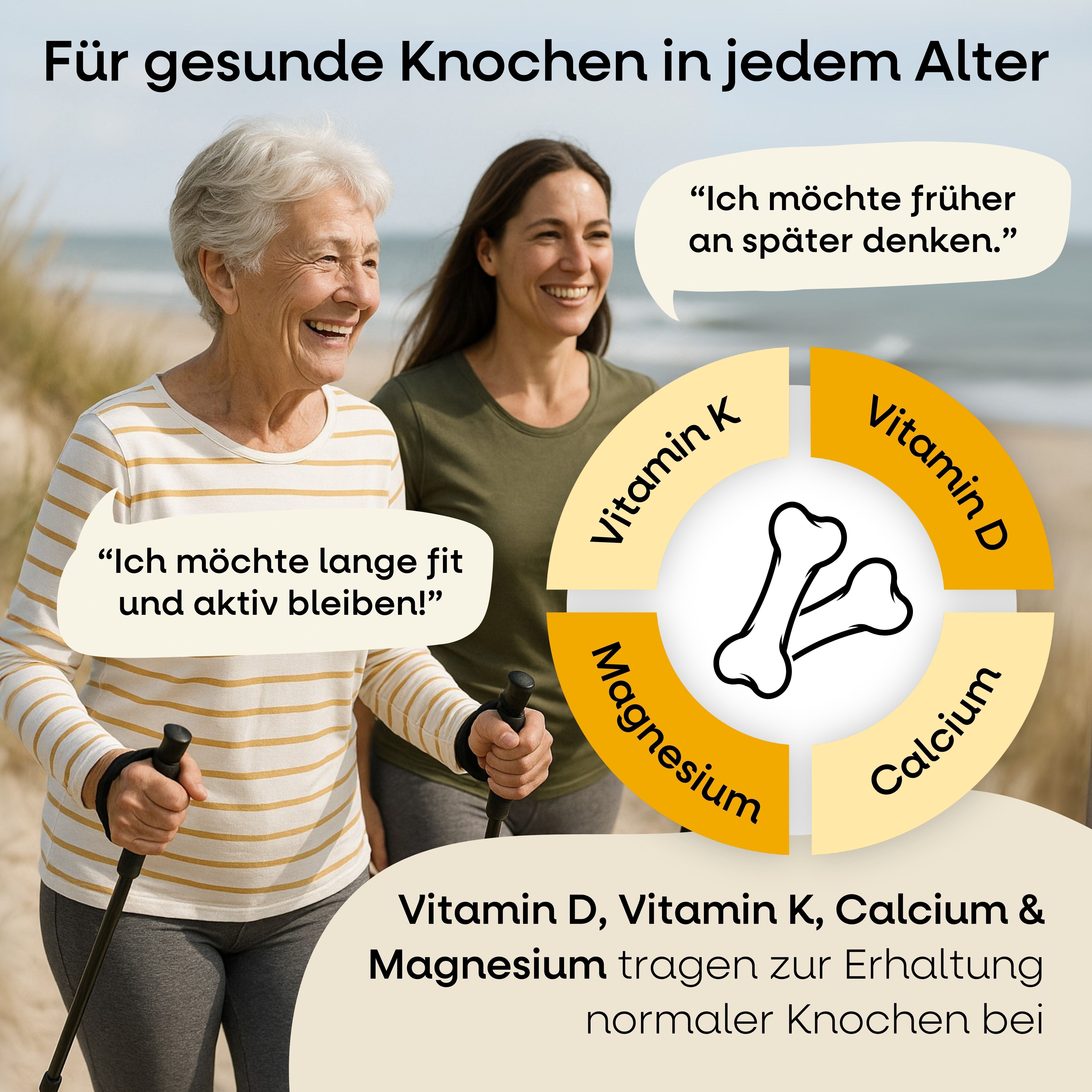 Vitamin D3 K2 Gummies mit Magnesium und Calcium Wildberry Geschmack