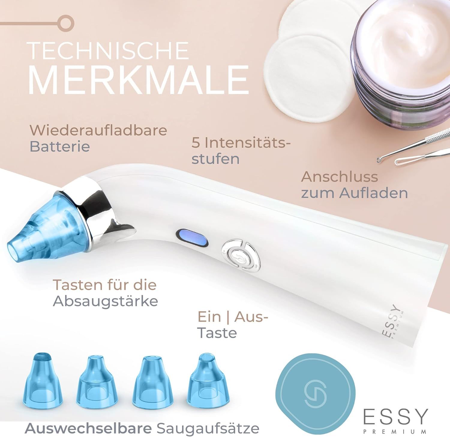 Essy Mitesserentferner Porensauger