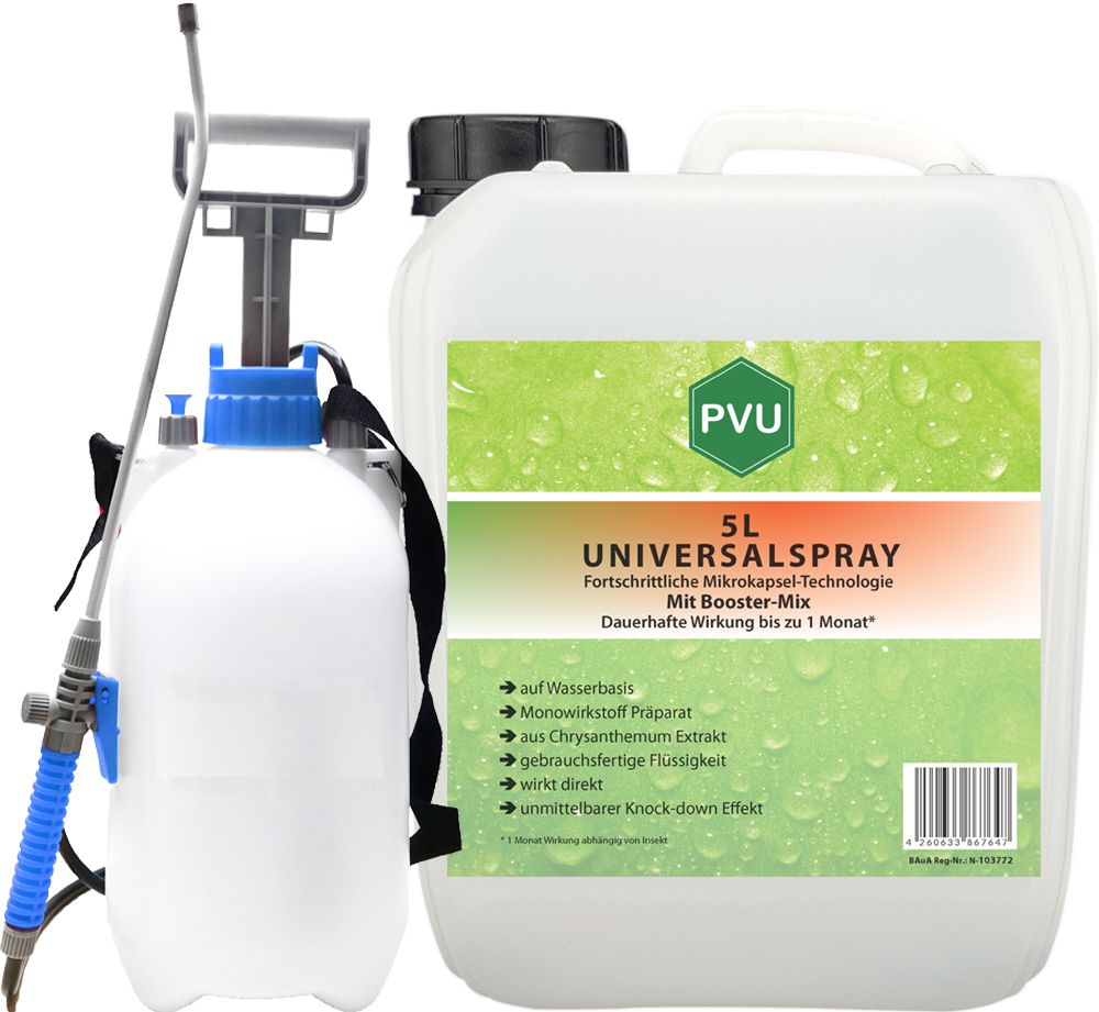 PVU Universal Insektenspray mit 5L Drucksprüher