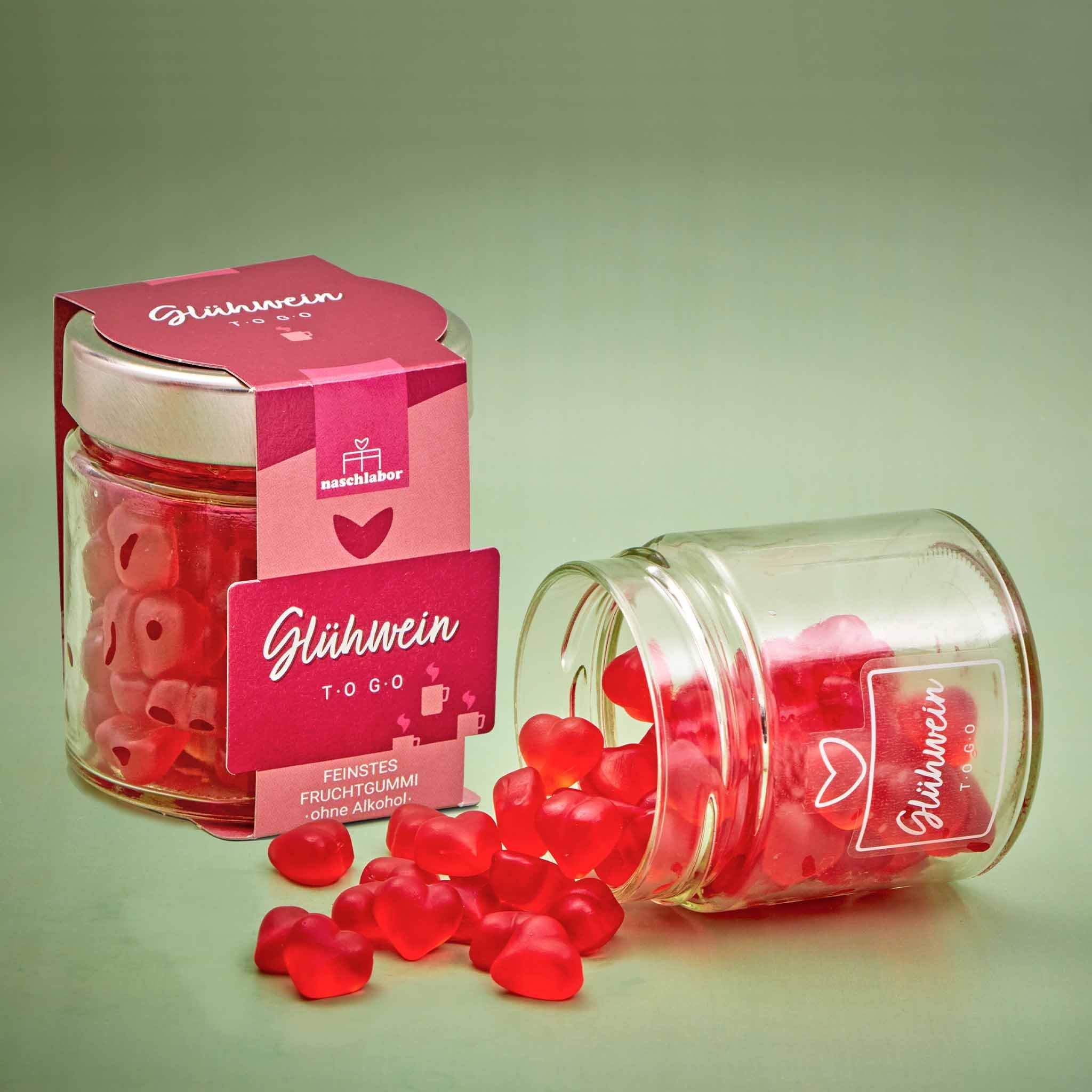 naschlabor Glühwein To Go Fruchtgummi im Geschenkglas