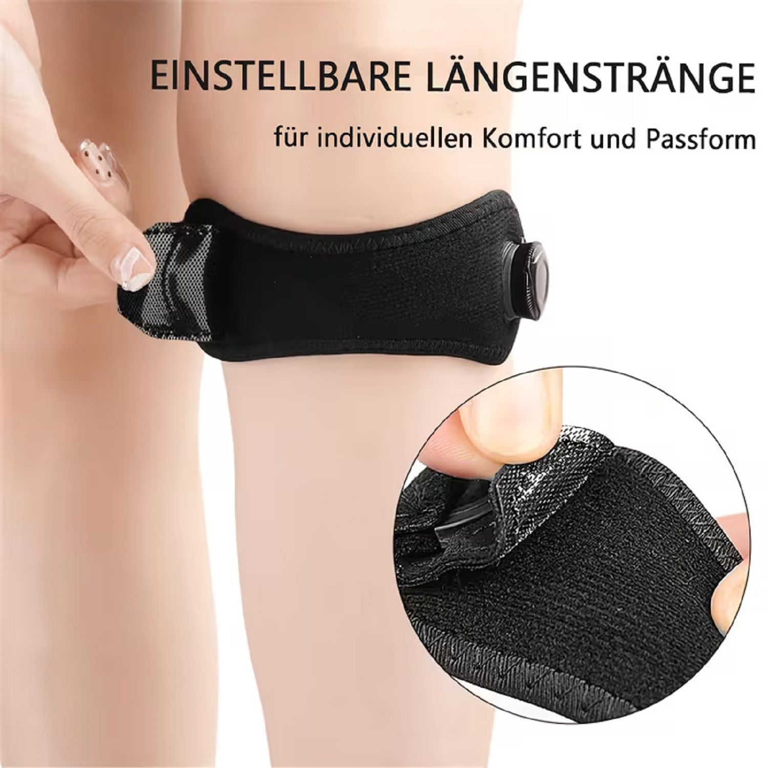 COOL-i Patella Knieband mit Drehverschluss,Kniebandage zur Unterstützung der Kniescheibe