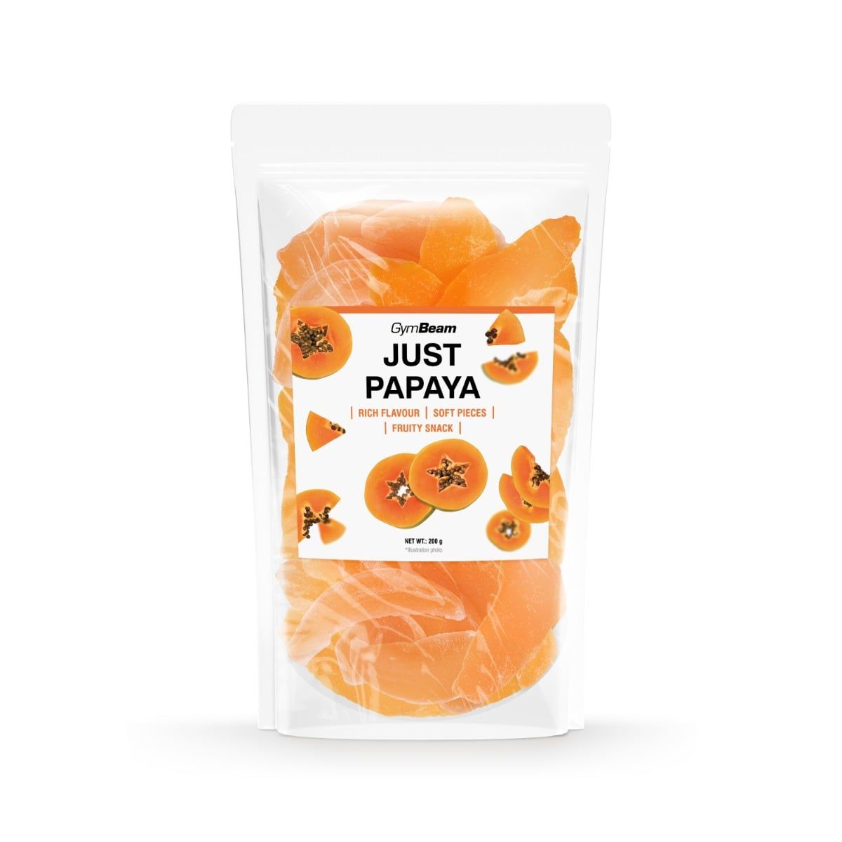 Just Papaya papaya tropicale essiccata a pezzi