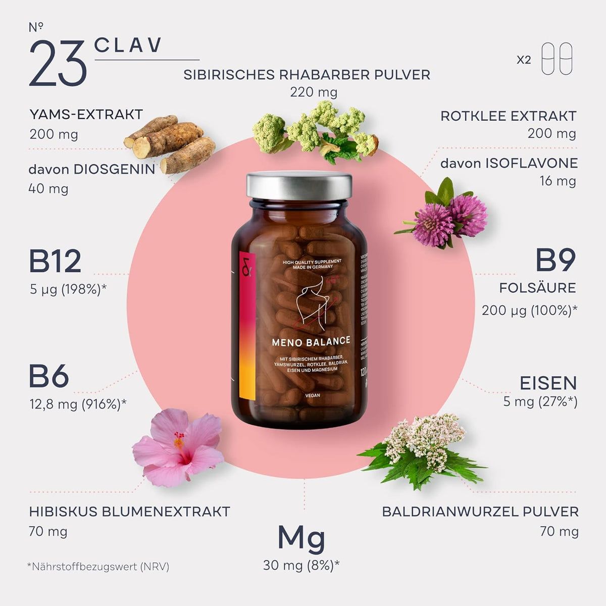 Clav N°23 MENO BALANCE Hormonbalance ab 45+