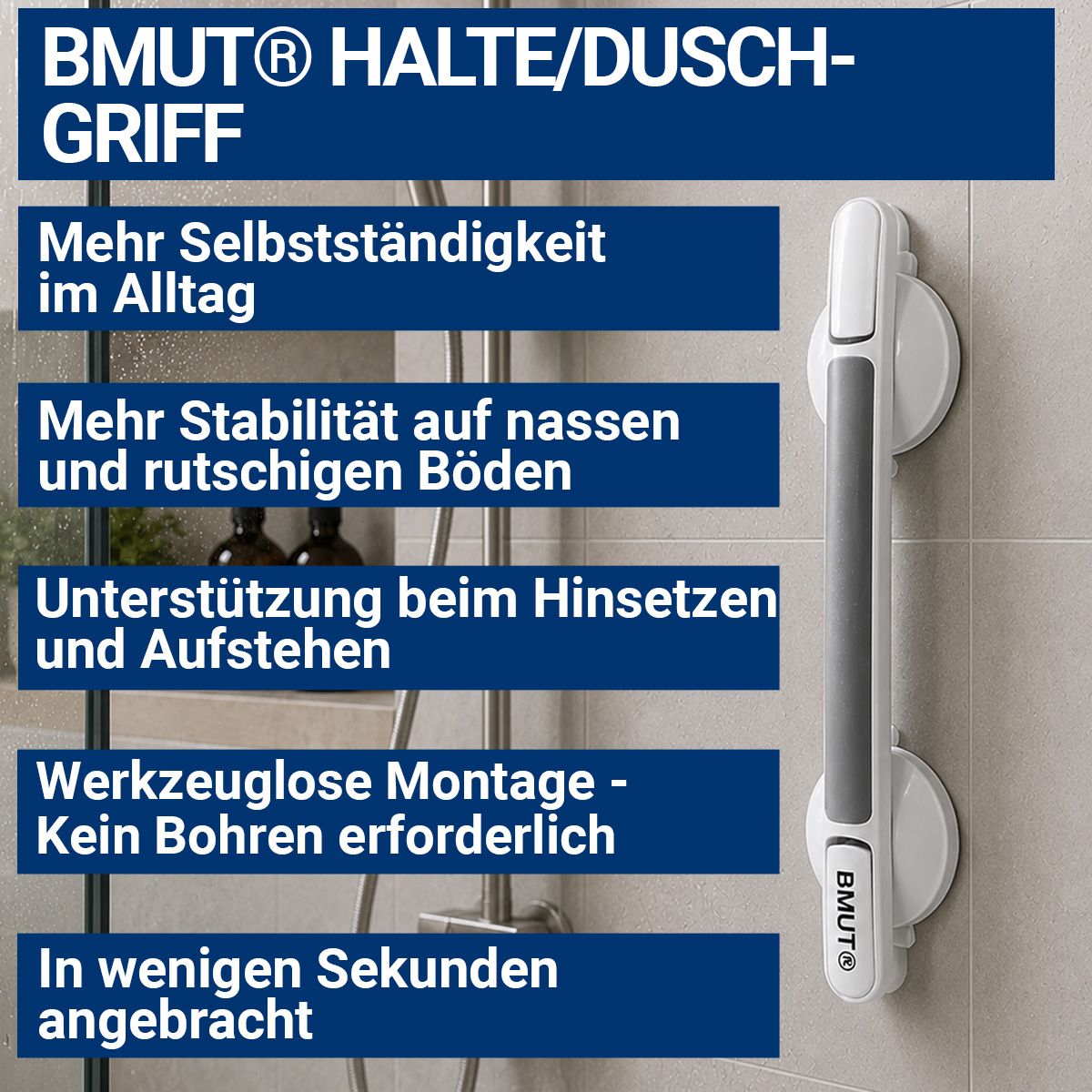 BMUT Saughaltegriff Duschgriff Haltegriff