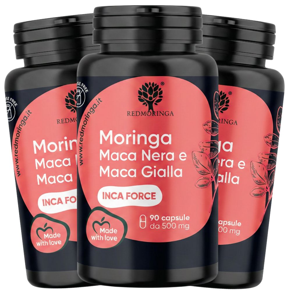 RedMoringa INCA FORCE Maca Nera e Gialla 100:1 270 Capsule