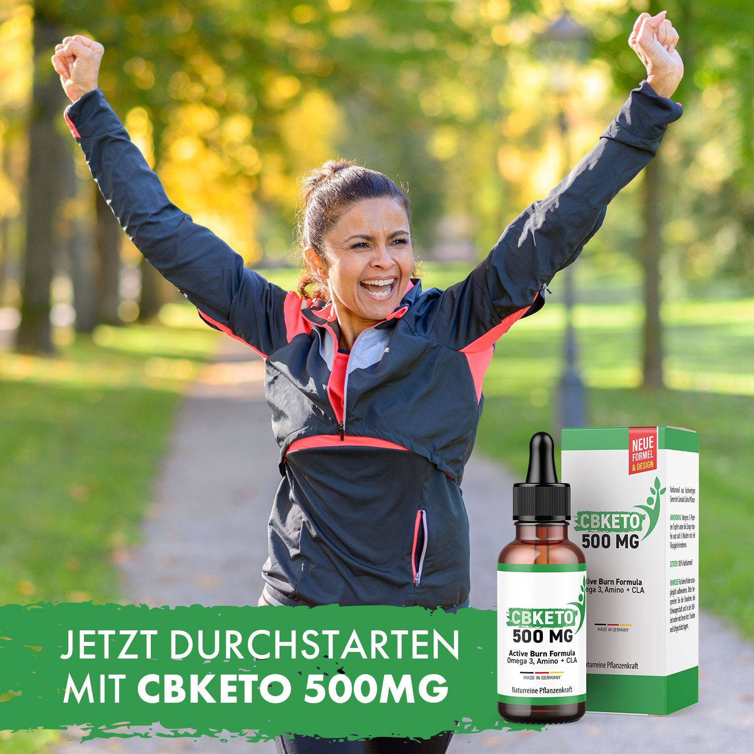 CBKeto 500Mg (inkl. 1 Gratis Flasche) 10 ml Tropfen zum Einnehmen