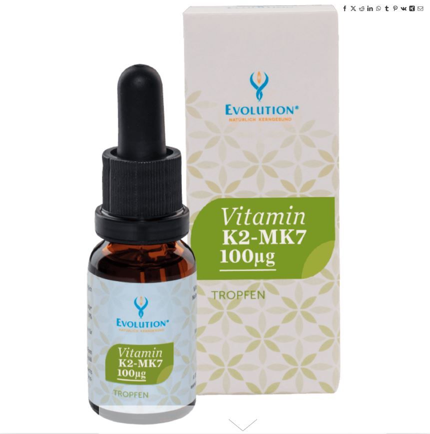 Evolution Vitamin K2-Mk7, 100 μg, Tropfen 15ml 15 ml